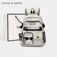 Cinvaikrose offizieller Campus -Rucksack für Frauen 2025 Neue Kapazität Multi -Layer Junior High School Schüler Rucksack Schulbag Geburtstagsgeschenk Beige - CK Schoolbag Geschenk für Mädchen Freundin