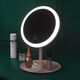 Internet celebrity LED makeup mirror desktop with light dormitory Douyin makeup mirror women's fill-in light beauty mirror ultra-long battery life LED three-color light adjustable ultra-long battery life CK55 Pearl White-CK55 5K three-color light stepless dimming
