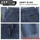 JEEP SPIRIT2025夏季薄款牛仔短裤男宽松直筒透气弹力青年中裤五分沙滩裤潮牌 A671浅蓝 28