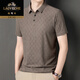 
Classic car ice silk summer men's short-sleeved T-shirt middle-aged and middle-aged business casual daily loose cool top 9901 khaki short sleeve thin S 165/84A 100-120Jin[Jin equals 0.5 kg]