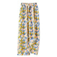 
She pool elastic waist casual pants 2025 summer new women's long vacation style printed loose wide-leg pants