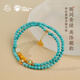 Potala Palace turquoise beeswax multi-circle bracelet 925 silver Hetian jade birth year bracelet for men and women as birthday gifts for girlfriends