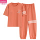 莫代尔女士短袖睡衣套装长裤夏季纯棉家居服纯棉可外穿夏天春秋夏天 Y9719 M (建议75-95斤)