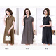 
Ehangy light luxury brand dress for women 2025 summer new thin retro casual large size fashionable high-end skirt gray M suitable for weight 112 Jin [Jin equals 0.5 kg]