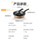 Midea non-stick wok, frying pan, frying pan, steak pan, induction cooker, deepened wok, gas stove, household wok cookware, increase 30cm, deepen and thicken | with lid 30cm