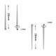 Tanbeiman Ear Hole Guide Needle, Lip Nail, Ear Bone Guide Rod, Umbilical Nail Piercing Needle, Lip Nail, Beginner's Piercing Guide Auxiliary Tool, 5 Pack, External Thread Model M0.9 - Suitable for 1.2mm Internal Thread Jewelry
