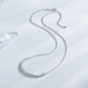 Chao Acer Explosive Blonde Beads Platinum Necklace Women's PT950 Set Clavicle Chain as a Gift for Girlfriend, Priced at RMB 590, 5.1g, Chain Length Approximately 45cm