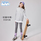 Baleno children's clothing girls long-sleeved t-shirt children's glutinous clothing sportswear spring and autumn 2026 new girls breathable bottoming shirt anti-mite anti-static light blue 150 recommended weight 68-80Jin Jin equals 0.5 kg