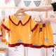 Modal Children's Pyjamas Girls Sommer kurzärmelig dünner Anzug Cartoon süße Prinzessin Baby mittelgroße Kinder Klimaanlegendes Hauskleidung 5012 Kleine gelbe Ente Durchschnitts Größe 12# Empfohlene Höhe 115-125 cm