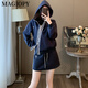 MAGIOPY国际奢侈高档品牌2025春季款欧洲站休闲运动套装女时尚减龄蓝色外 蓝色两件套 S(100斤以内)