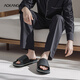 
Aokang slippers men's summer indoor home bathroom bathing, anti-slip anti-odor eva shit-soft sandals, Navy blue 44-45 [suitable for 43-44]