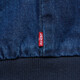 Levi's 25th Autumn and Winter New Style Couple's Fashionable Casual Loose Ribbed Stand Denim Down Jacket Blue M