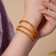 Dara 925 sterling silver beeswax bracelet new Chinese style old wax bracelet 5-6mm about 30 pieces as a Chinese Valentine's Day gift for your girlfriend