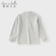 
David BELLA (DAVE/BELLA) children's long-sleeved T-shirt in winter new style medium-large children's semi-turtleneck top antibacterial boy base shirt little boy clothes gray [spot] 110 cm (recommended height 100-110 cm)