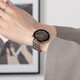 Geeignet für Xiaomi Uhr S4 -Gurt S3 Wellblecher magnetischer Silikon Uhrengurt Sommer S1pro Armband Atmungsaktiv S2 Smart Color2 Sportersatzgürtel Neue Produkt [1047] Schokolade mit schwarz [22mm] Xiaomi Uhr S3