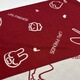 
KKV new product Siam Lip series double-sided scarf fashionable travel outdoor commuting students in autumn and winter warm neck protection scarf red beige