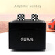 
EUAS/MK Korea black and white color shell splicing French cufflinks men and women sleeve nails trendy and versatile creative blue round shell XK235
