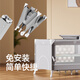 Coolbaby crib removable 0-3 years old multifunctional splicing bed foldable 3 basic bed + folding mattress + storage basket
