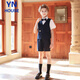 Yinuofang Kinderanzug Sommer Marine Blue Blumenjungenanzug Junge Klavier Performance Gastgeber Blumenjungen Kleid Anzug