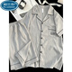 
Palando summer pajamas men's 2025 new cloud cotton short-sleeved thin summer teenagers can wear home clothes suits outside 12532 L size (recommended to be about 170 high and weigh 100~130 average size