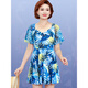 Yifu new product/mother's hot spring swimsuit for middle-aged and elderly women conservatively covers the belly and looks slimming plus size fat mm blue. L