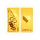 Bank of China Billion Gold Queen of Hearts Poker Gold Bars Gold Investment Gold Ornaments Pure Gold Card Gold Pieces Birthday and Valentine's Day Gifts for Your Girlfriend Queen of Hearts Gold Bars 0.5g