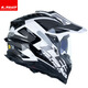 LS2 Fibre de carbone Fibre hors route Casque à traction Casque de moto à la traction MOTOBRE MOTOBRE MOTOBLE FULLES FOURSONS DOUBLE BOUBRE BOUBRE MEX701 Modèle de fibre de verre - Moule de gris blanc pour la tête de soie de glace d'été XXXXL (64 cm recommandé)