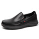 Shachi Herrenschuhe 25 Sommer Style Casual Schuhe Echtes Leder hohl atmungsaktueller kalte Lederschuhe Schwarz 1049 38