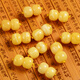 Fat Donglai's same amber beeswax single bead, natural old-style beads, loose beads, small round beads accessories with bead bucket, micro pollen 5mm/piece