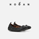 HOGAN women's shoes early autumn new Feminine series H693 fashion ballet shoes casual shoes black 34.5