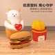Mama Bao Ma Bao (babymabo) Hamburger de cuisine simulée pour enfants Toys Girls 'Birthday Green Burger Shop 89-PIEE INDINCE CARD SWIPE_TURN