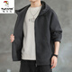 Woodpecker (TUCANO) Austrian velvet jacket men's autumn and winter new velvet hooded jacket for men and teenagers all-in-one velvet sports cardigan coat 10268-1-K0905 gray velvet XL about 145~165Jin Jin equals 0.5 kg can be worn