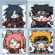 
Anime Naruto Sasuke Iara Uchiha Itachi Portable Small Mirror Student Portable Makeup Mirror Double-sided Folding Naruto YA16868
