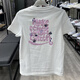 Camiseta de adidas para mujeres en el cuello redondo de verano de mujeres estampados americanos estampados a media manga top de algodón de manga corta HS6836 IP3878 XS 70-85Jin [Jin iguala 0.5 kg]