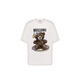 MOSCHINOMOSCHINO 25 Earnom Automne Femme's Teddy Bear Imprime à manches courtes Pull White XS