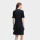斐乐（FILA）SS24MODERNHERITAGE系列日常百搭时尚休闲V领短袖连衣裙女款 传奇蓝 S