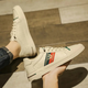 VIPVCK men's shoes, white shoes, men's 2025 summer and autumn new style lightweight, simple and versatile lace-up beauty head casual sports shoes beige Vck1291 39