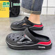 Senma Senma Hole Shoes Summer's Summer Wear Outfoor Wear Anti-Slip Slip y mierda de mierda Senadoras Sports Beach Sandals 2025 Nuevo modelo [Versión mejorada] Gray 42 [42-43 mismo tamaño]