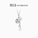 Chao Acer Platinum Coin Lucky Bag PT950 Platinum Necklace Women's Set Chain for Girlfriend Birthday Gift Price Approximately 8g