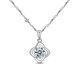 PT950 platinum necklace women's four-leaf clover light luxury diamond pendant 18 clavicle chain girlfriend gift lucky four-leaf clover necklace pendant (white diamond)