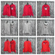 Crow Xinping ersetzt Chromehearts schwere Baumwollhöre Mattyboy Graffiti -Serie Sweatshirts in Stock Red Bfk7036 Red Bfk7036 Red Bfk s