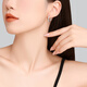 Chao Acer Platinum Earrings and Earrings for Women PT950 Earrings are a flashy birthday gift for your girlfriend. The labor cost is 240 yuan. One pair 2.3g