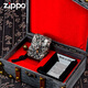 Zippo plus léger Zippo Men's Shell Heavy Armor Kowloon Yuncai Creative Kerosène Zipoo Treasure plus léger quatre symboles et Gossip Gold [sans huile autonome] Dy9902