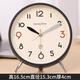 Qutong high-end desk clock living room 2026 new desktop clock table clock display alarm clock desk clock atmospheric creative ornaments black trumpet (alarm clock can be set)