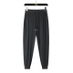 
VANCL official website 6167 men and women's trousers - three anti-icing silk trousers light luxury ice silk quick-drying men's casual pants loose straight black - tie-foot M