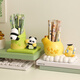 
Qi Le birthday gift for women's desktop pen holder ornaments for healing; a souvenir for the college entrance examination; a teacher's day work station decoration for the opening season of the school year; a little yellow duck turn to unzip pen holder