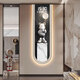 
MOJY perpetual calendar electronic display 2025 new vertical modern light luxury living room perpetual calendar electronic wall clock advanced time 14699 [with digital display mute clock] 60*180cmmled lamp plug-in remote control model [digital display