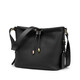 GOLDLION G+ women's bag shoulder bag cowhide fashion women's crossbody bag drawstring large capacity bucket bag black 23*13*21cm
