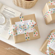 Colorful polka dot ribbon birthday gift packaging large size kraft paper floral paper ins style flower shop material color polka dot ribbon one roll about 22 meters