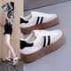 Woodpecker thick-soled mesh breathable German training shoes for women 2025 new summer retro niche height-enhancing shoes versatile board shoes beige 36